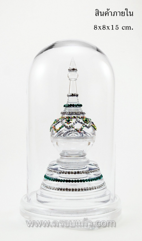 ครอบแก้วขนาด 4.5x6 นิ้ว พร้อมฐานอะคลิลิค