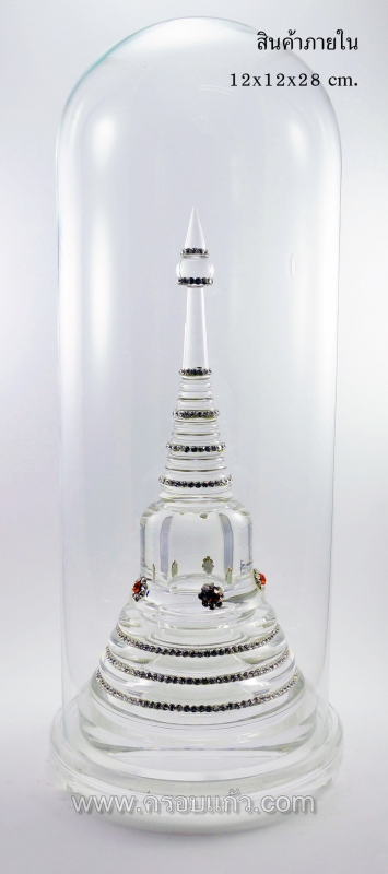 ครอบแก้วขนาด 5.5x12 พร้อมฐานอะคลิลิค