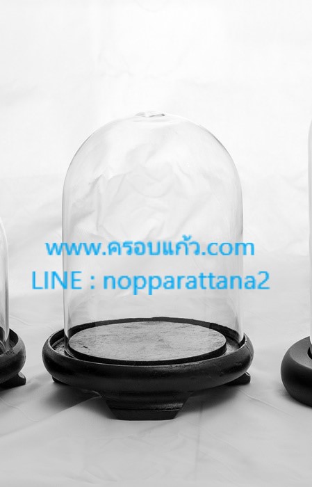 ครอบแก้ว 3.5x5 นิ้ว พร้อมฐานไม้